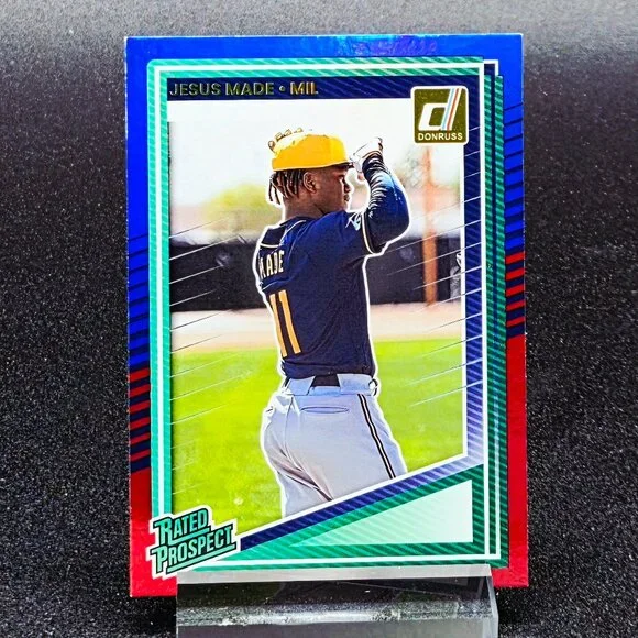 2025 Jesus Made Bowman Chrome Lazer Foil RC's Milwaukee Brewers Top Prospect - Picture 2 of 5